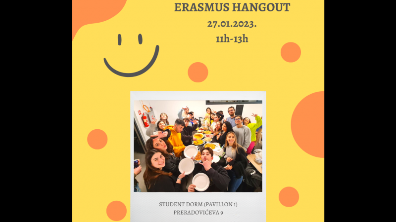 Najava neformalnog druženja s Erasmus...
