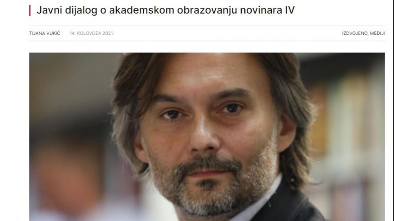 Dražen Klarić, editor-in-chief of the...