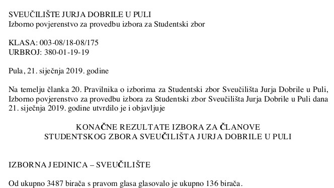 Izborno povjerenstvo za provedbu...